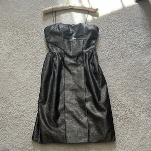 Shimmery mini dress for wedding or special event.